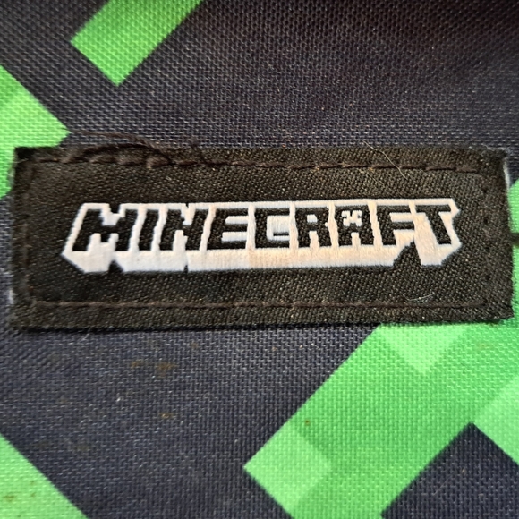 Back-to-School Backpack for Kids, Mojang, Black w/ Green Creepers All Over Print - Picture 2 of 15